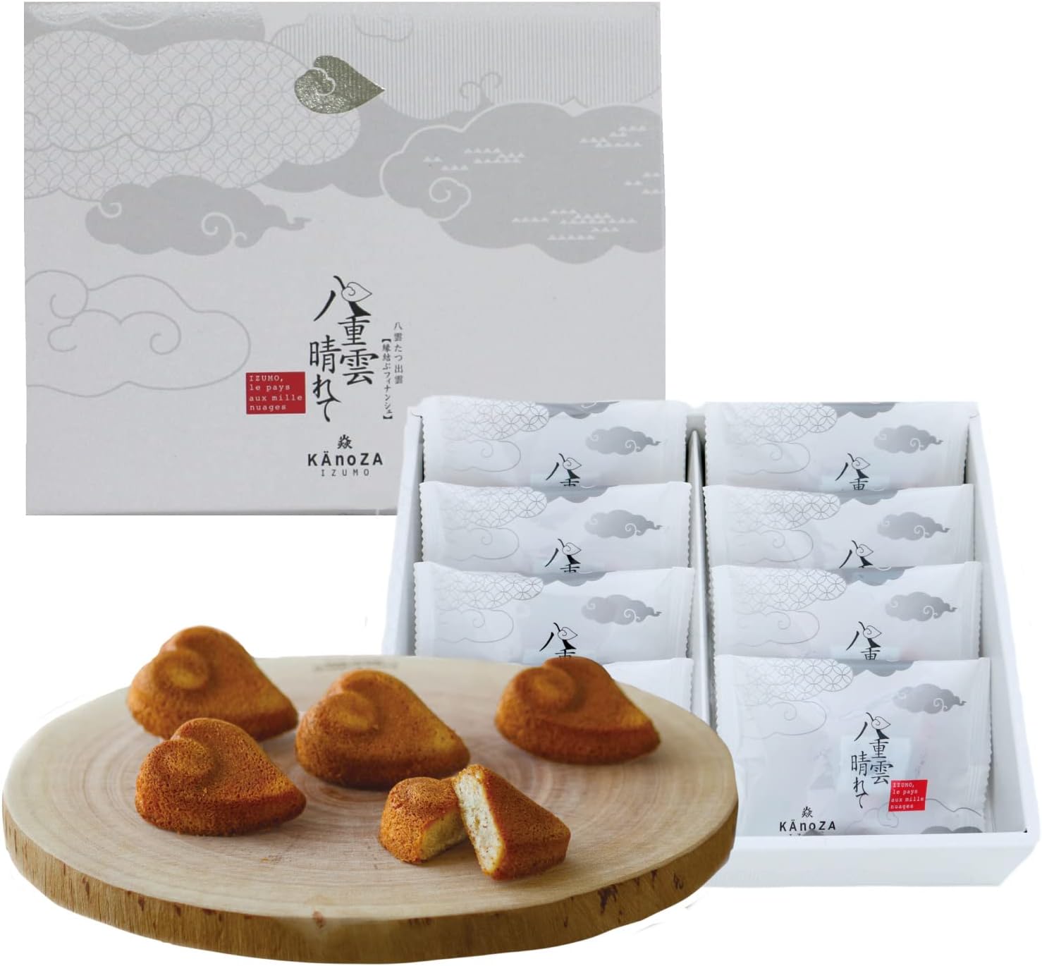 KAnoZA Kanoza Yae-gumo Harete Financier (8 pieces) Baked Sweets Gift Assortment Financier Individual Packaging Financier Go-en Izumo Farewell Retirement Graduation School Entrance