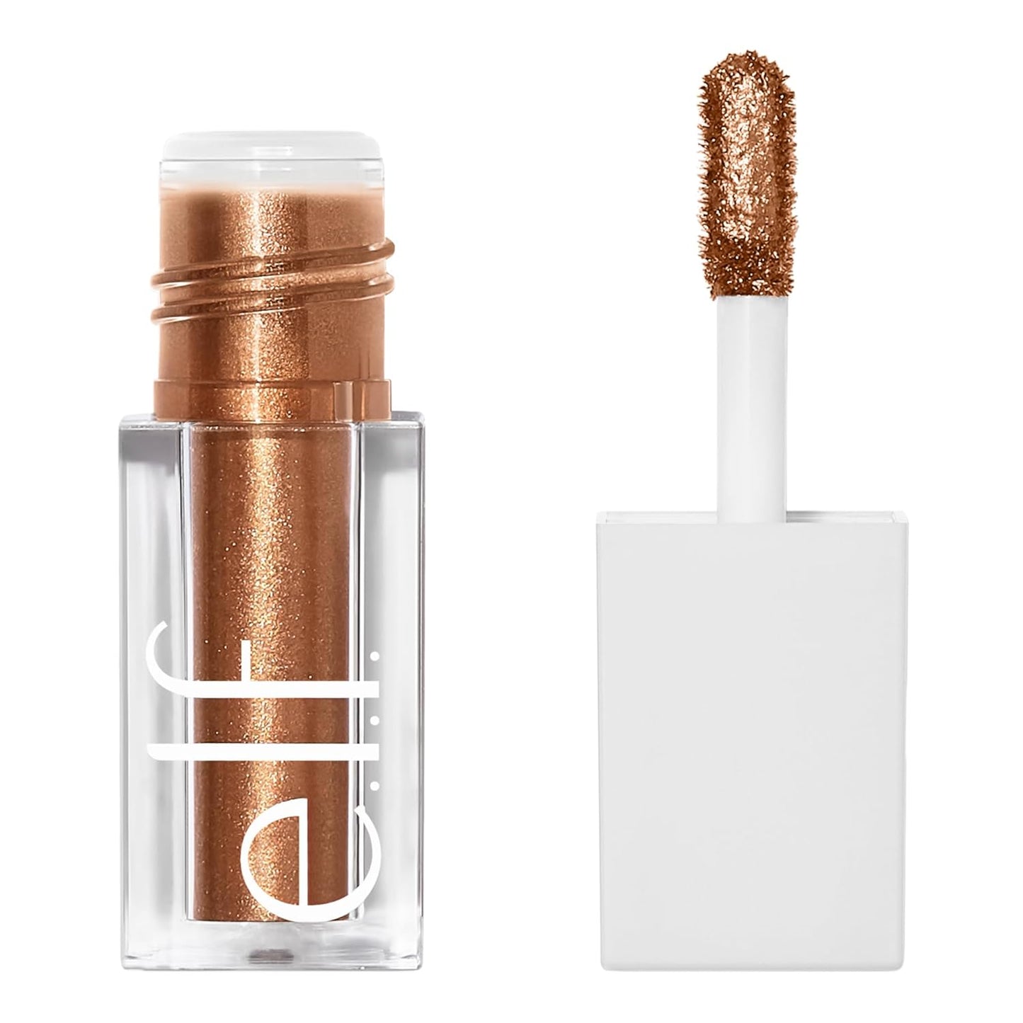 e.l.f. Sombra de ojos líquida metálica, fórmula de gel, acabado multidimensional para un aspecto de ojos atrevido, cobertura de un solo paso, vegano y libre de crueldad, Moon, 0.1 onzas líquidas