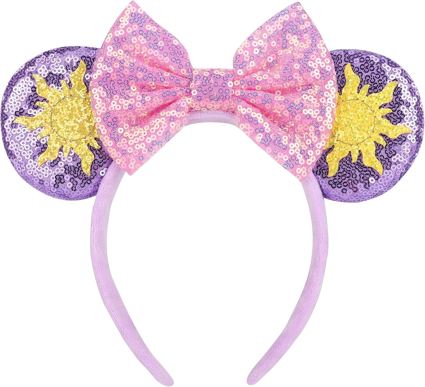 DRESHOW Mouse Ears Bow Sequins Party Decoration Cosplay Costume for Girls and Women