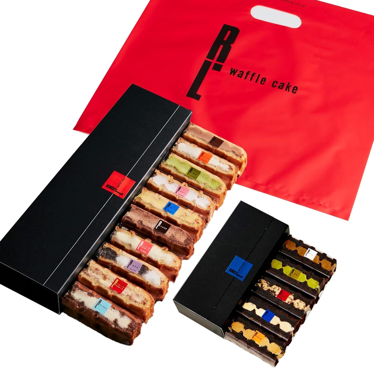 R.L Waffle Cake Sweets Gift Everyday Thank You Cards with Carry Bag Freezer, 10 Pcs