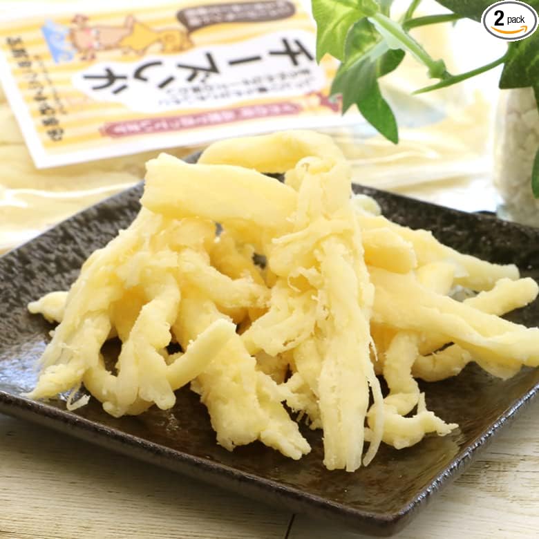 Hokkaido Iine Market: Infinite Snacks! From Squid City Hakodate, Thick Cheese Squid, 2.1 oz (60 g) x 2 Bags, Hakodate, Infinite Snacks, Perfect for Liquor, Delicious, Cheese Lovers!