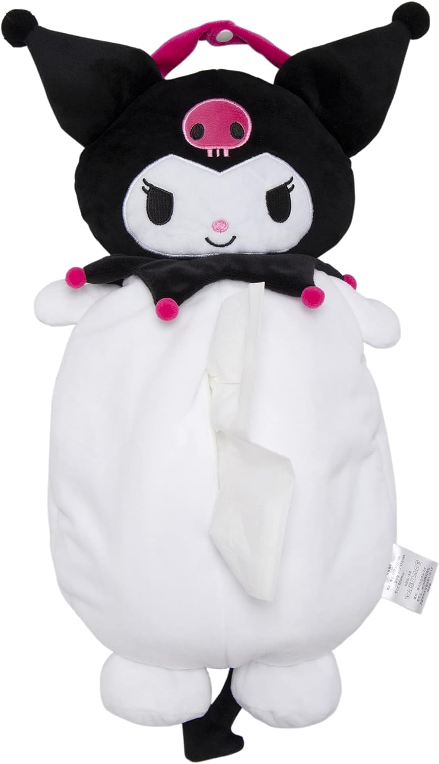 Moripilo Morista 427473 Tissue Case, Stylish, Tabletop with Mirror, Half Tissue Storage (Sanrio, Chromi, Pink), 5.5 x 5.5 x 7.1 inches (14 x 14 x 18 cm)