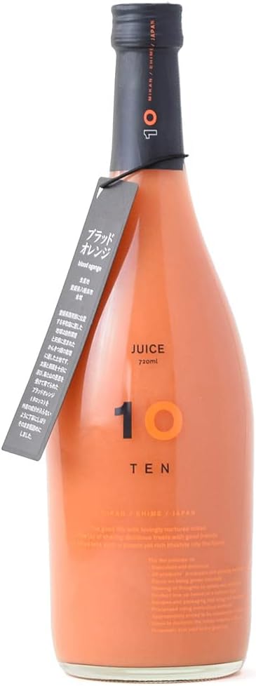 10FACTORY Ehime Mikan 100% Fruit Juice, Additive-Free, Straight Juice, 1 Bottle (24.3 fl oz (720 ml)), Made in Ehime, High Quality, Made in Japan (Kawachi Bankan)