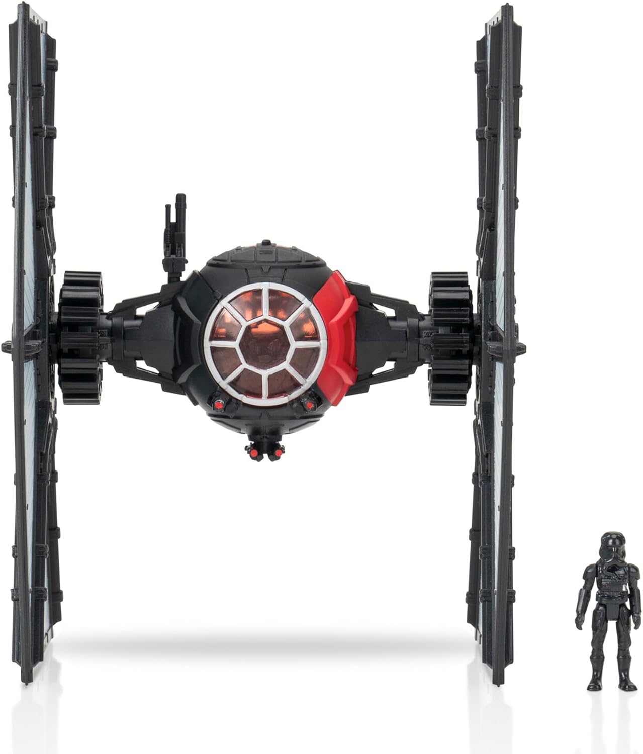 Star Wars Micro Galaxy Squadron TIE Bomber - Vehículo de clase caza estelar de 5 pulgadas con accesorio de micro figura de piloto TIE de 1 pulgada