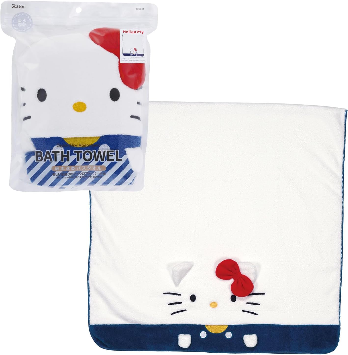Skater (Skater) Quick Absorbent and Dry Towel Cap for Hair Drying Sanrio Hello Kitty Girls TOC11-A