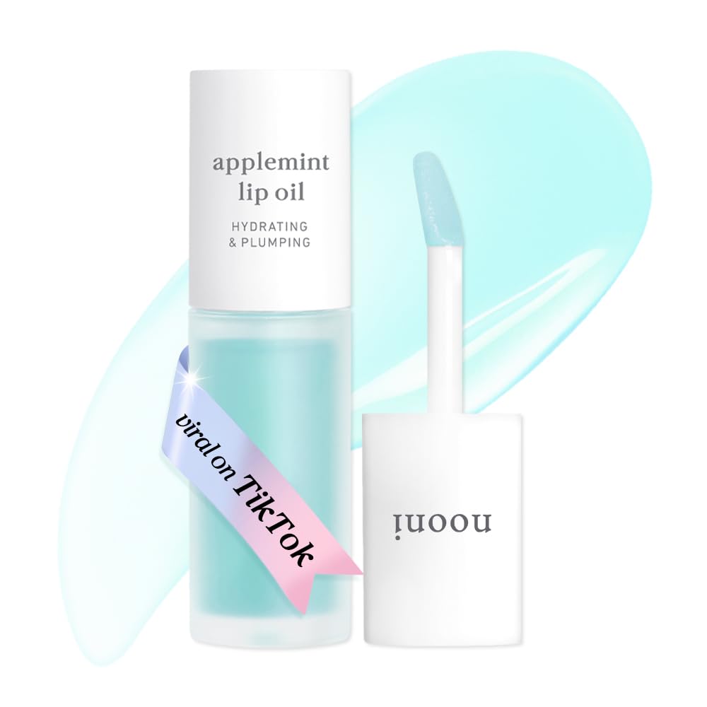 NOONI - Aceite coreano para labios, de larga duración, hidratante, revitalizante para labios secos, impermeable, relleno de calcetines para niñas adolescentes, 0.12 fl.oz, Appleplum