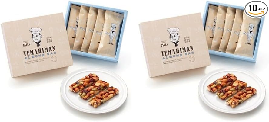 【MARUSIGE Official】 TEMAHIMAN Almond Bar 5 pieces Nut Bar Almond