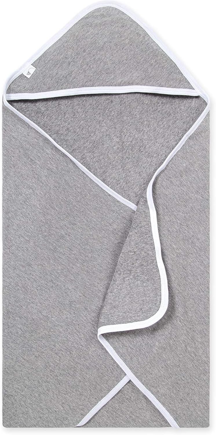 Toalla orgánica con capucha de una sola capa para bebé de Burt's Bees Baby, Paquete de 2, Pequeños patos | Toalla con capucha de algodón 100% orgánico de rizo suave y absorbente que es duradera y suave, mide 29 x 29 pulgadas