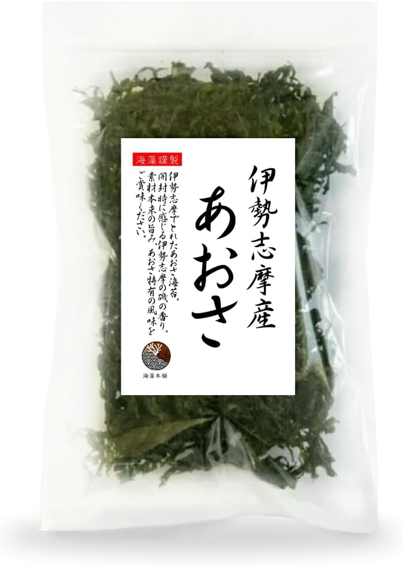 Seaweed Honpo Aosa, Made in Ise Shima, Japan, Mie Prefecture, 1.8 oz (50 g), 1 Bag | Aosari from Ise Shima, Made in Japan, Mie Prefecture,