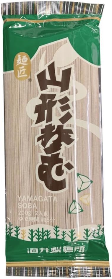 Mensho Yamagata Soba 5 Bags 10 Servings 1000g (200g×5 Bags) Year-End Soba Gift for Year-End and New Year Sakei Noodle Factory Yamagata