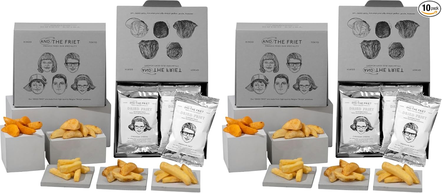 (Treat Yourself) AND THE FRIET Mini, Set of 5, Dry Friets, Snacks, Potatoes, Retirement, Tokyo Souvenir, Individually Wrapped, Souvenirs | Midway Sweets Housewarming Return Premium Potato Chips Assortment