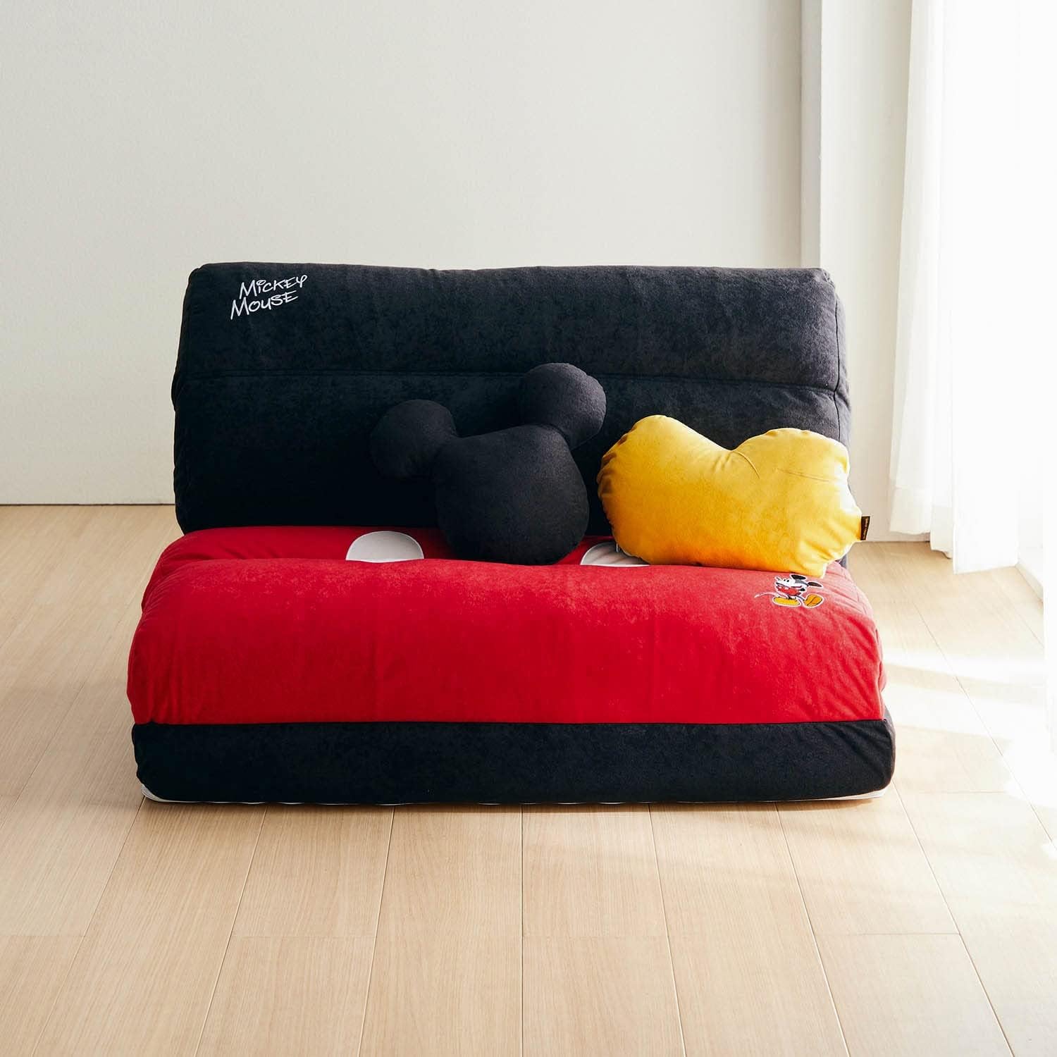 BELLE MAISON Disney Sofa Bed 4-Way Motif-Shaped Cushion with Blanket, Toy Story Sofa Bed