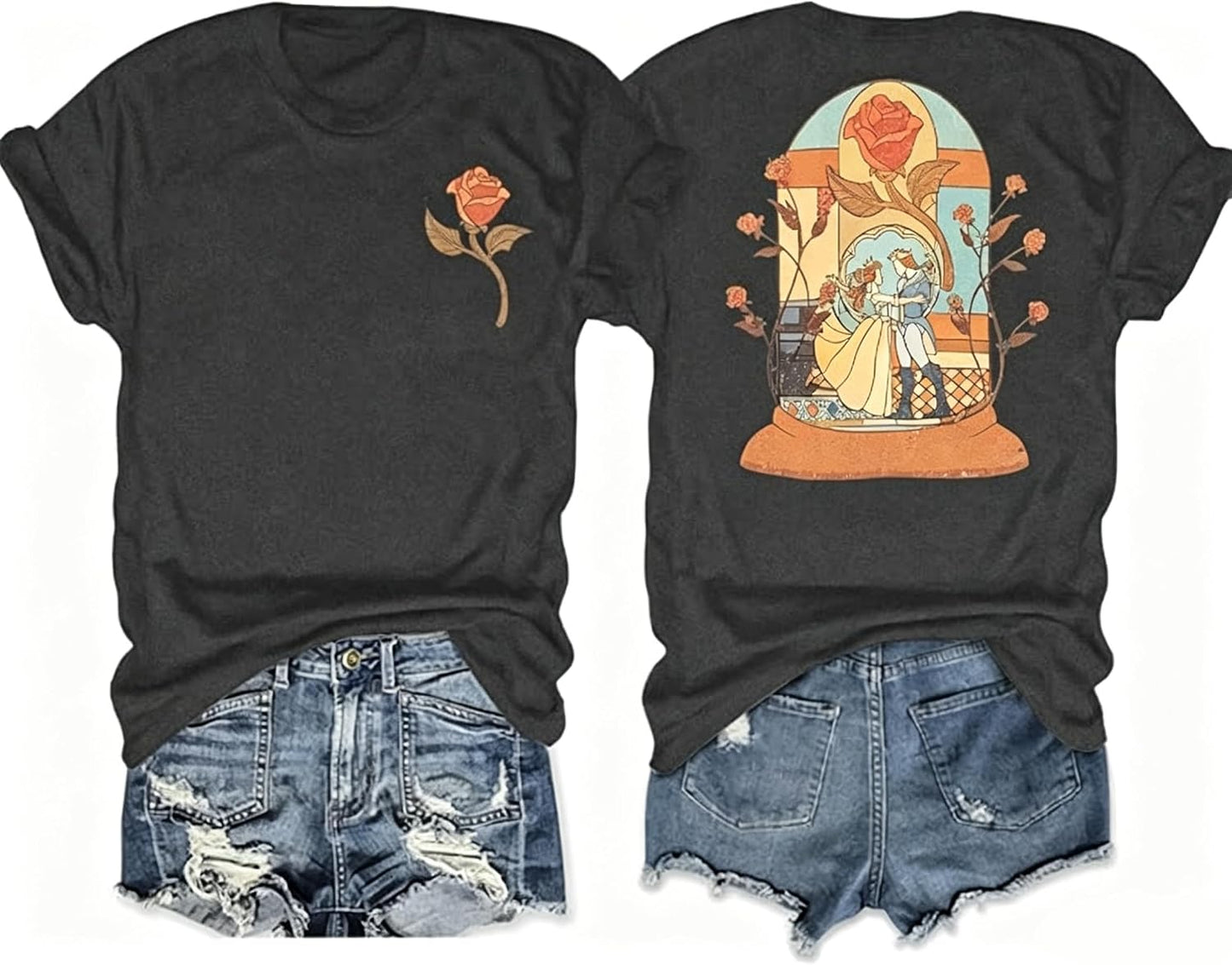 Magic Kingdom - Camisa de manga corta para mujer, diseño de castillo, camiseta familiar a juego para vacaciones, vacaciones