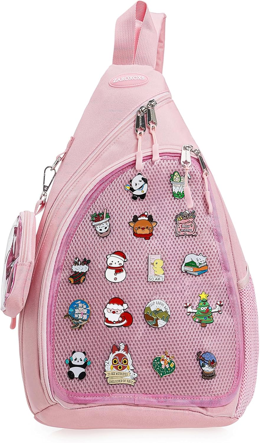 Oxford Ita Bag - Bolsa de hombro individual Mochila para senderismo | Pin Display Esmalte Pines