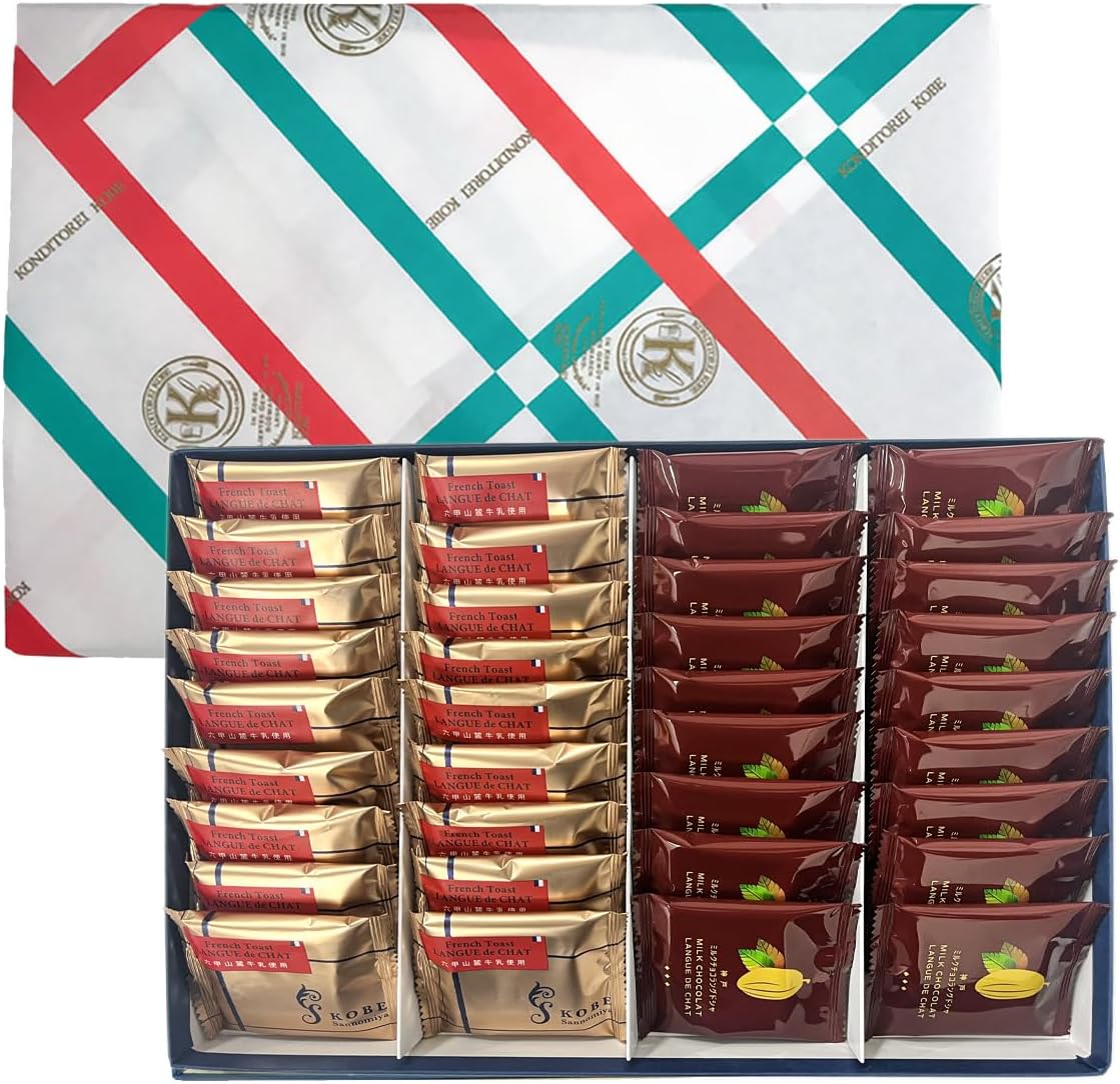 Kondi Tri Kobe Langdosha French Toast, Pack of 10, Father's Day, Summer Gift, Kobe Souvenir, Popular, Cookies, Individually Wrapped, Kobe Souvenir, Gift, Present, Candy [Light Crispy Maple Scented]