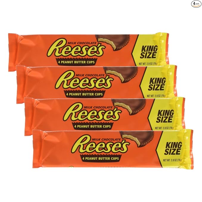 Reese's Taza de mantequilla de maní tamaño King 2.8 oz, 24/caja