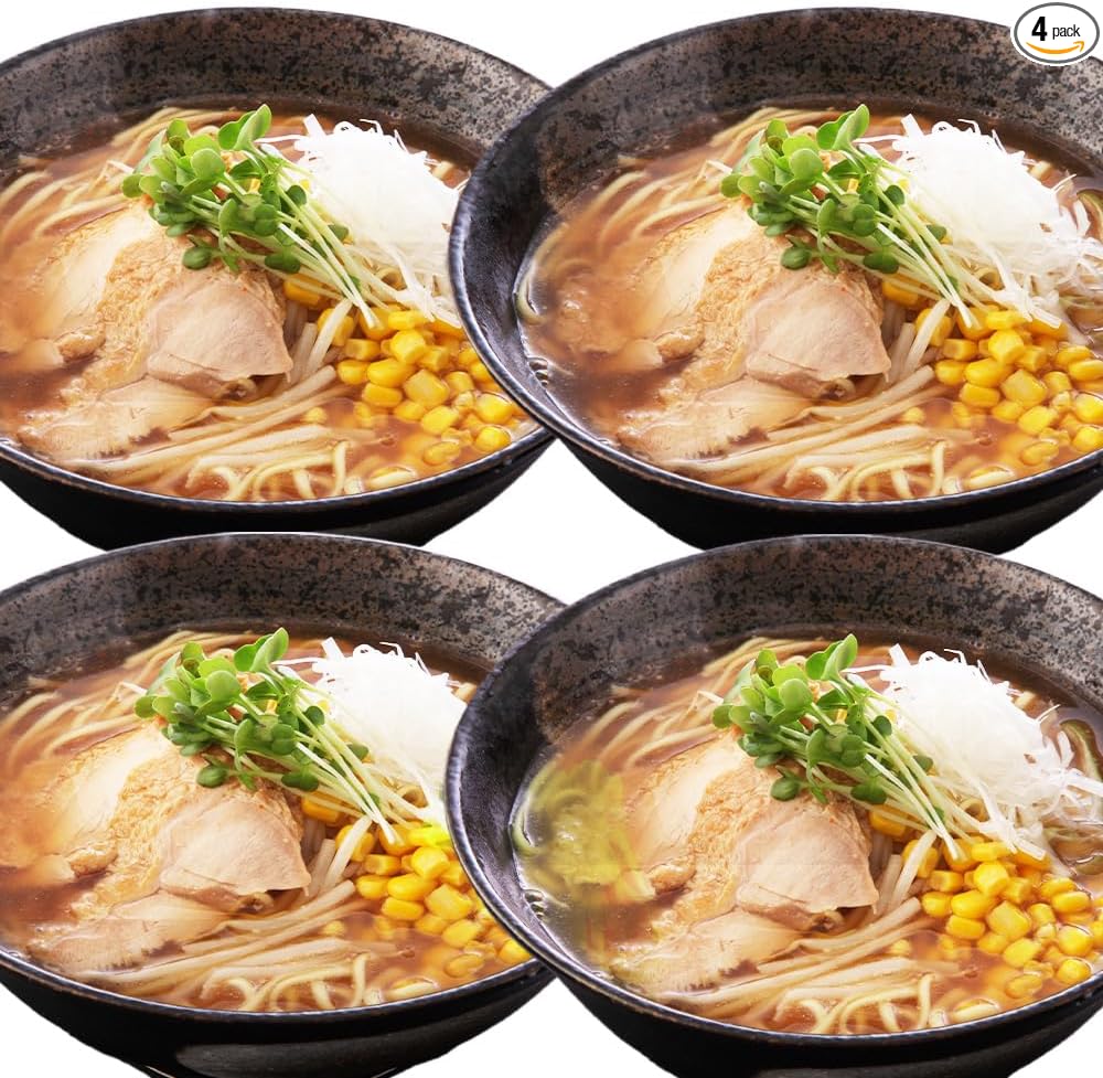 Rinsendou 【Akita Hinai Chicken Salt Ramen 4 servings】 Homemade Fresh Noodles & Soup, Light, Ambient Storage, 30 Days, Local Specialty, Gourmet, Easy Ramen, Try It | 透き通るスープ キレる塩味 あっさり塩ラーメン 比内地鶏だし 地鶏スープ 秋田名物ラーメン 老舗 時短 簡単調理
