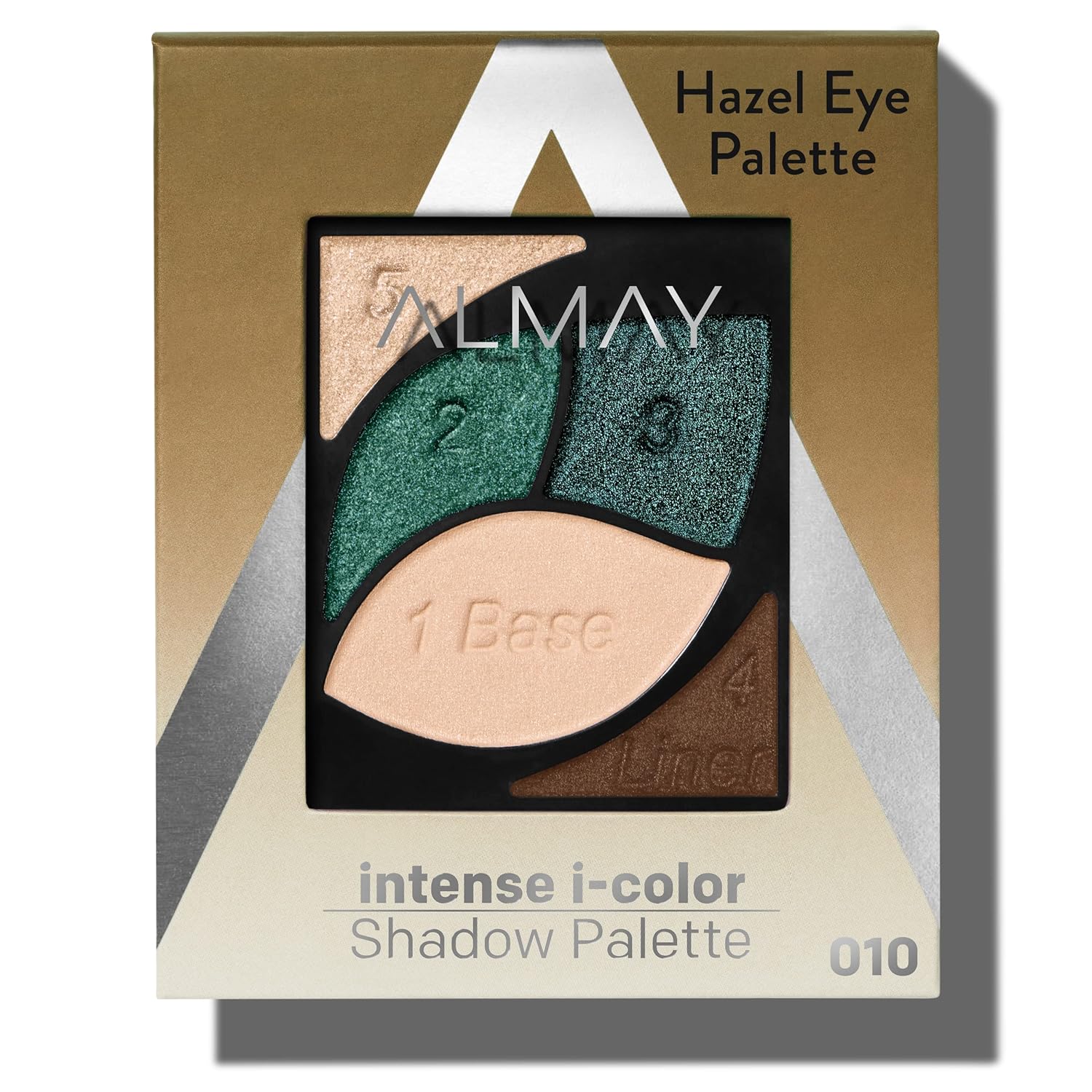 Almay Paleta de Sombras de Ojos, Maquillaje de Ojos de Larga Duración, Imprimación Enriquecida con Vitamina E Antioxidante, Hipoalergénica, 040 Ojos Verdes, 0.1 Oz