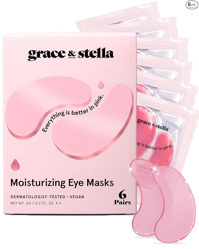grace & stella - Mascarilla para debajo de los ojos galardonada - Regalos para mujeres - Regalos para niñas adolescentes - Parches de gel para ojeras, ojos hinchados, bolsas debajo de los ojos