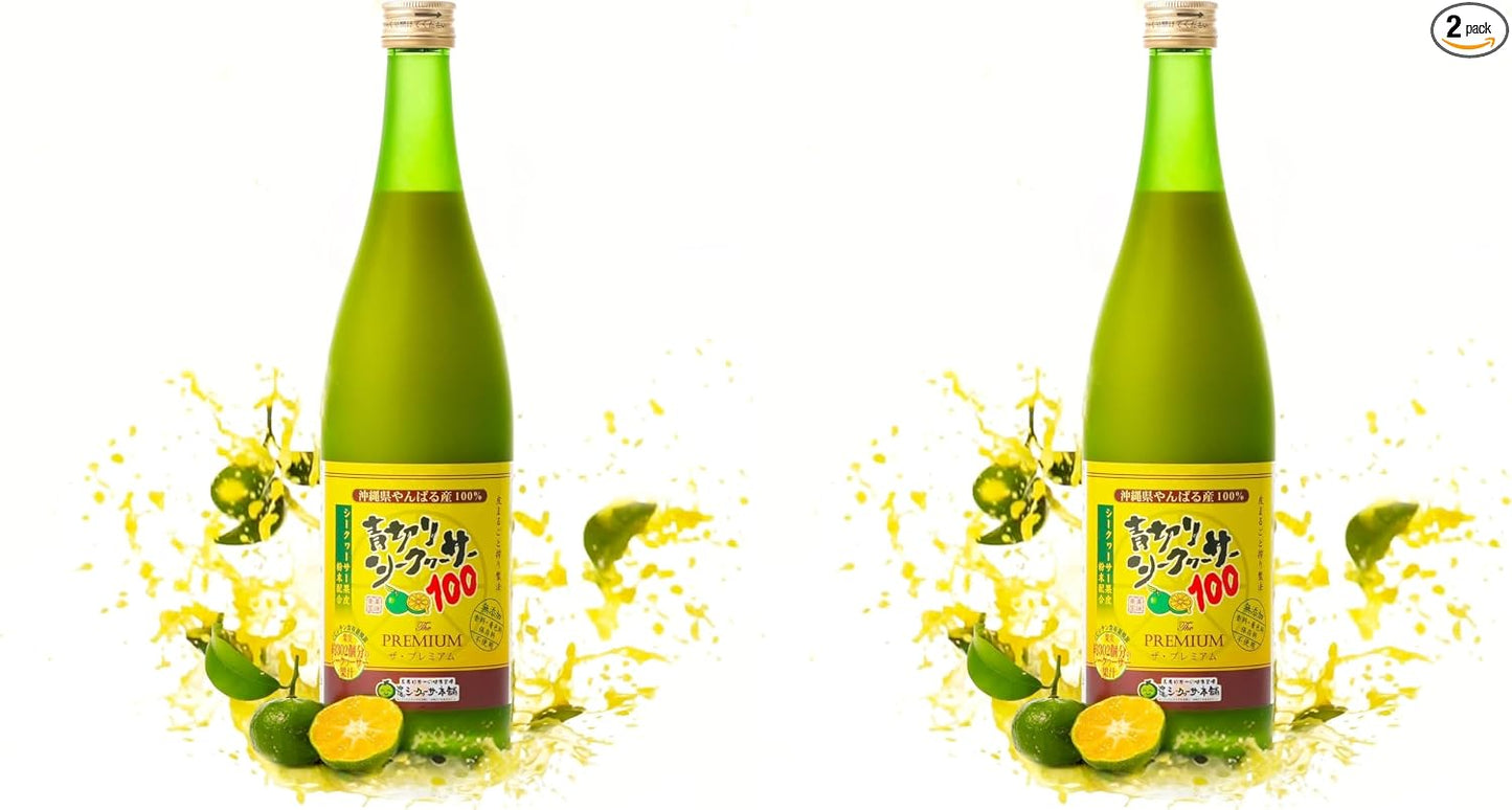 Okinawa Special Sale Aokiri Seikwasa 100 Premium 720ml [Straight Original Liquid Okinawa Ogimi Village Aokiri 100% Fresh Squeezed Nobiletin Vitamin C] Bottle