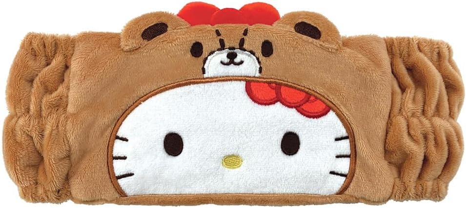 T's Factory T'S FACTORY Headband Sanrio Face Headband Hello Kitty/Monochrome
