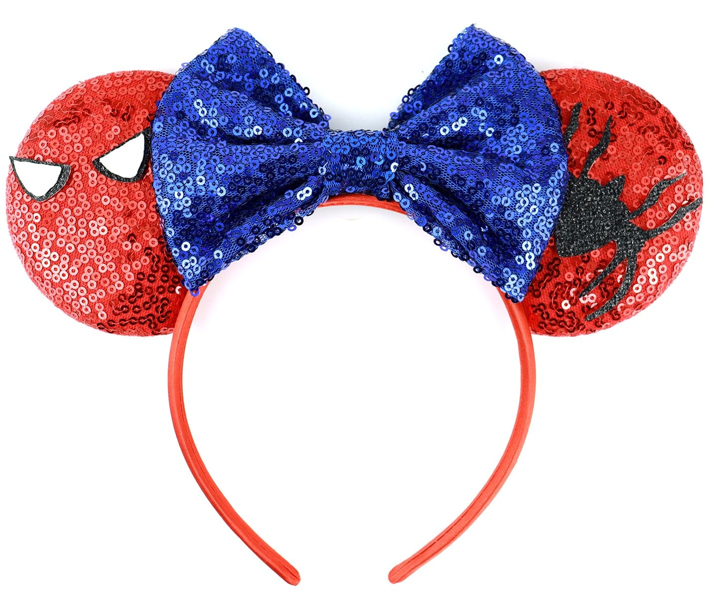 Diadema con orejas de ratón, diadema con orejas de auto de Lighting McQueen para fiesta de cumpleaños de niños - Diadema con orejas de auto