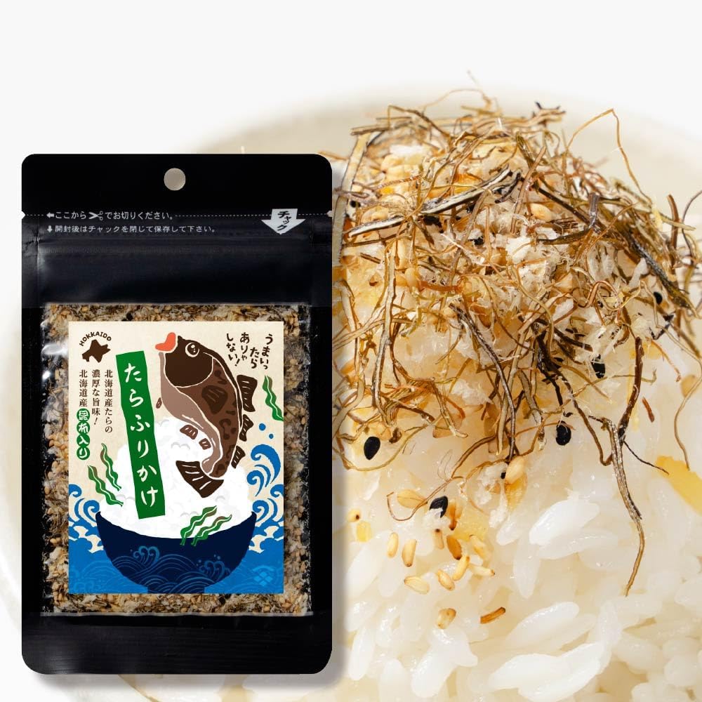 Maruichi Okada Shoten Hokkaido Tarafurikake, 1.1 oz (30 g), Hokkaido Tap, Glue, Aosa, Firikake, Gift