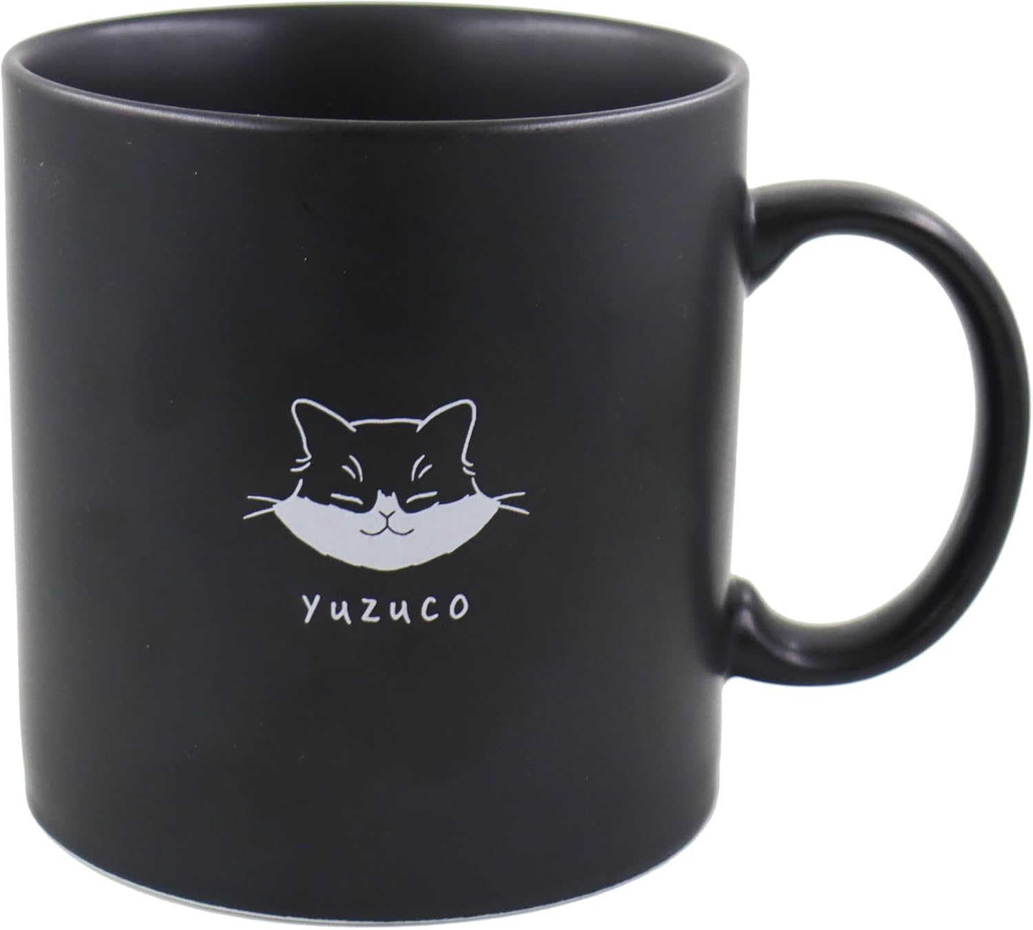 yuzuco Mug Cup Dog Cat Long-tailed Tit Cute Gift Present Black Black Color Made in Japan Handmade by Artisans 12.2 fl oz (360ml) (Long-tailed Tit)