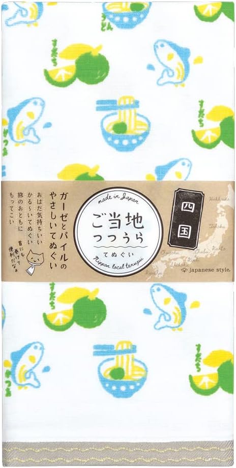 Nissen Shoko Japanese Style Local Tutoraura Tenugui Wind Towel, Tokyo 1. TU-719