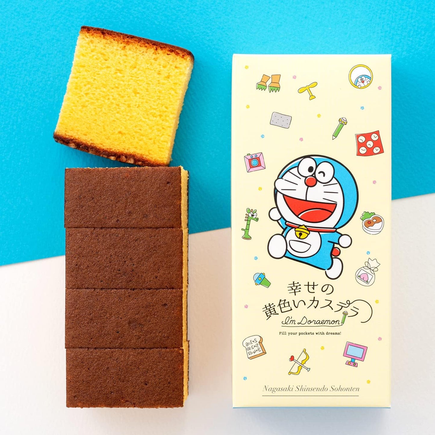 Nagasaki Shinsendo, Retirement, Loved by Doraemon, 5 Pieces x 10 Pieces, Includes Carrying Bag, Seal T340x10