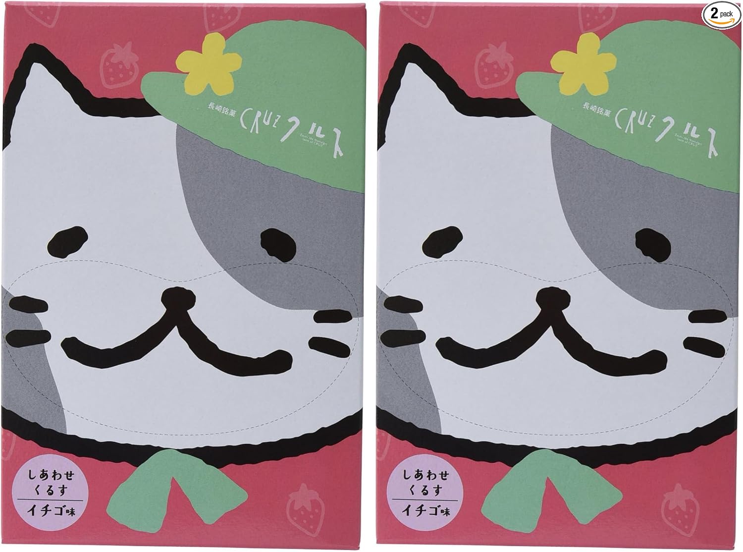 Koha Foods Nagasaki Mika Shiawase Cruz Strawberry Tail Cat Package Version Pack of 4