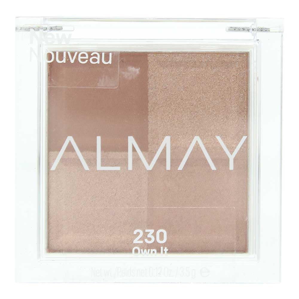 Almay - Paleta de sombra de ojos, maquillaje de ojos de larga duración, sombra de ojos de un solo tono en acabado mate, metálico, satinado y brillante, hipoalergénica, 130 El mundo es mi ostra, 0.1 Oz