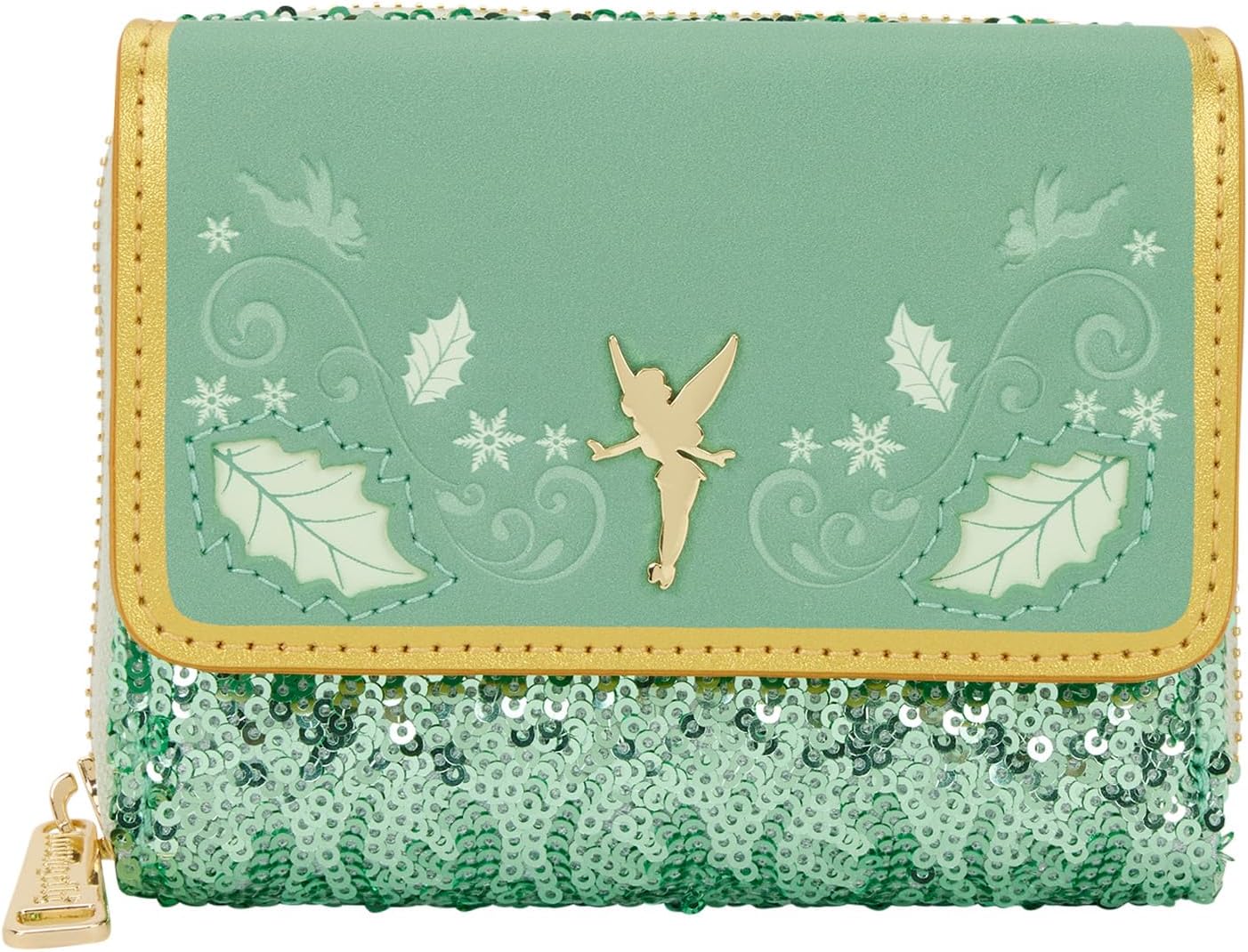 Loungefly Disney Princess - Cartera con cremallera alrededor de vidrieras