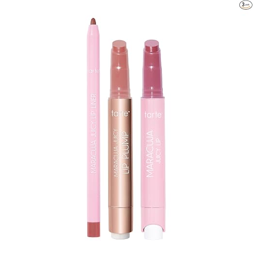 tarte maracuja juicy lip plump – Hydrating & Volumizing Lip Plumper Gloss Balm with Nourishing Hyaluronic Acid & Vitamin E, Plumps & Moisturizes, Vegan & Cruelty-Free