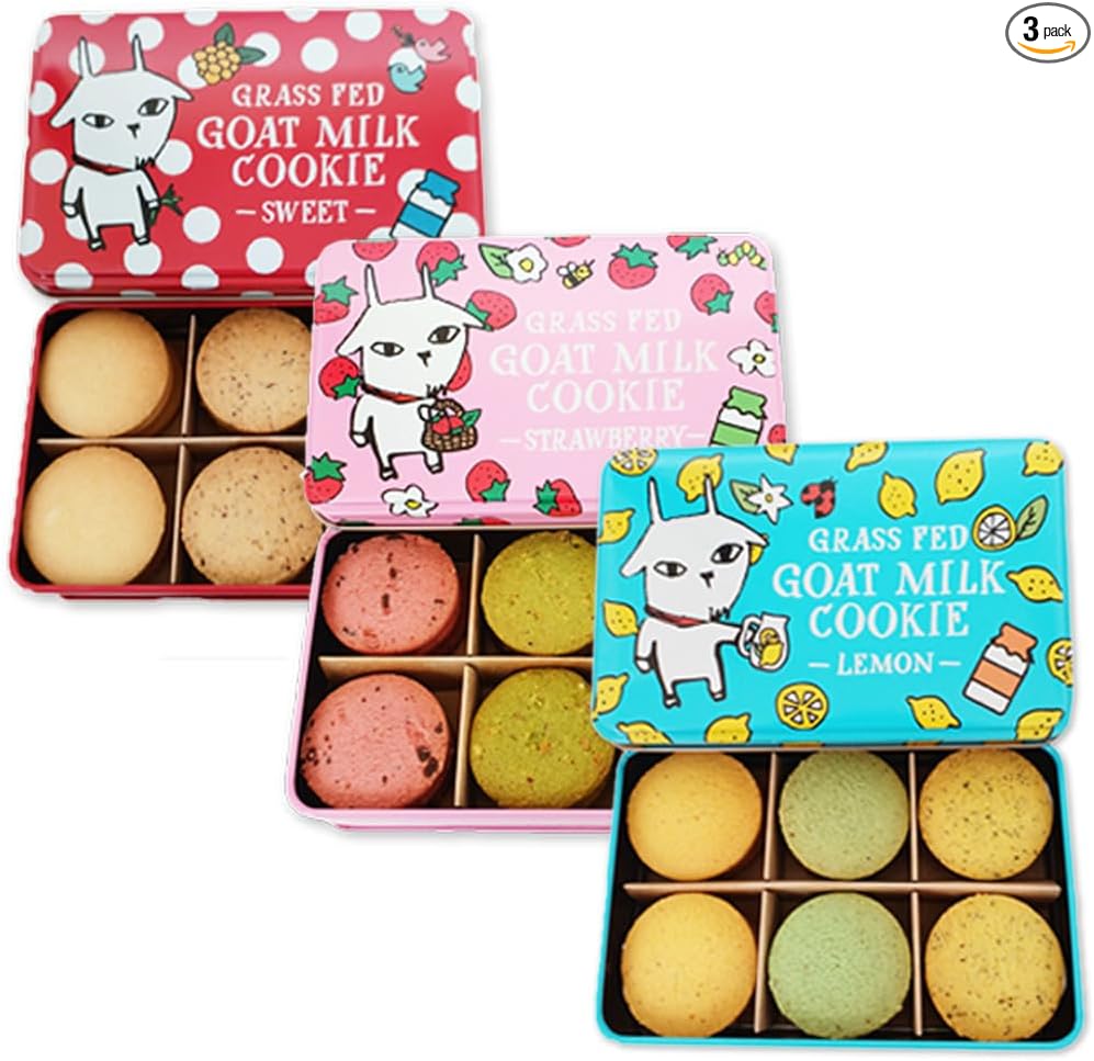 Shiawase Milk Industry, Miyako City, Iwate Prefecture (Goat Milk Cookies, 3 Yellow Cans), Spices & Herbs, Thyme, Majoram, Fennel, Cumin, Pink Pepper, Hanayama Pepper, Instant Delivery
