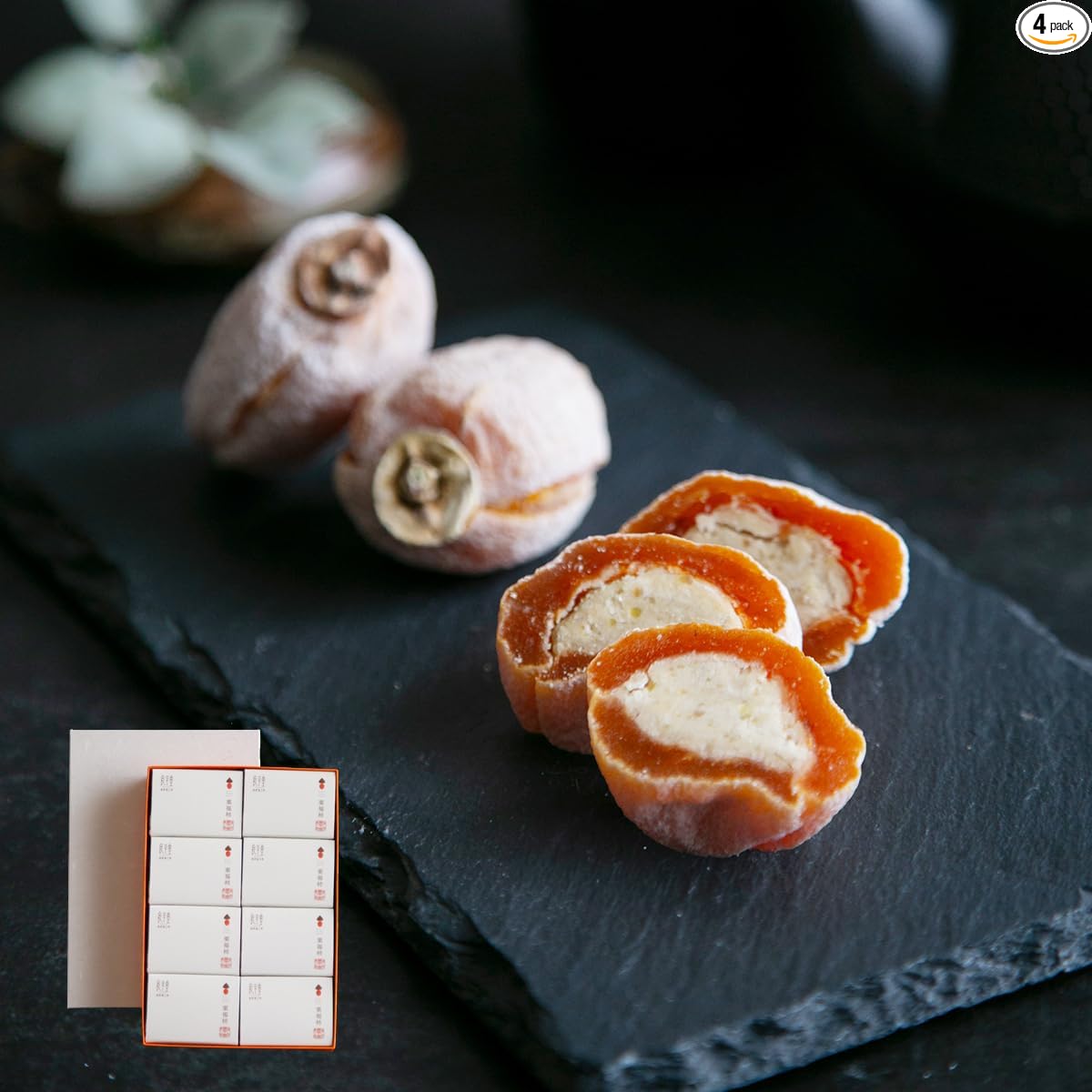 【Japan Gift Grand Prize Winner】 Year-end gift New Year's gift Ryoheidou Kurifukukaki (6 pieces) dried persimmon chestnut kinton Ichida persimmon premium Japanese sweets gift Gifu souvenir dried