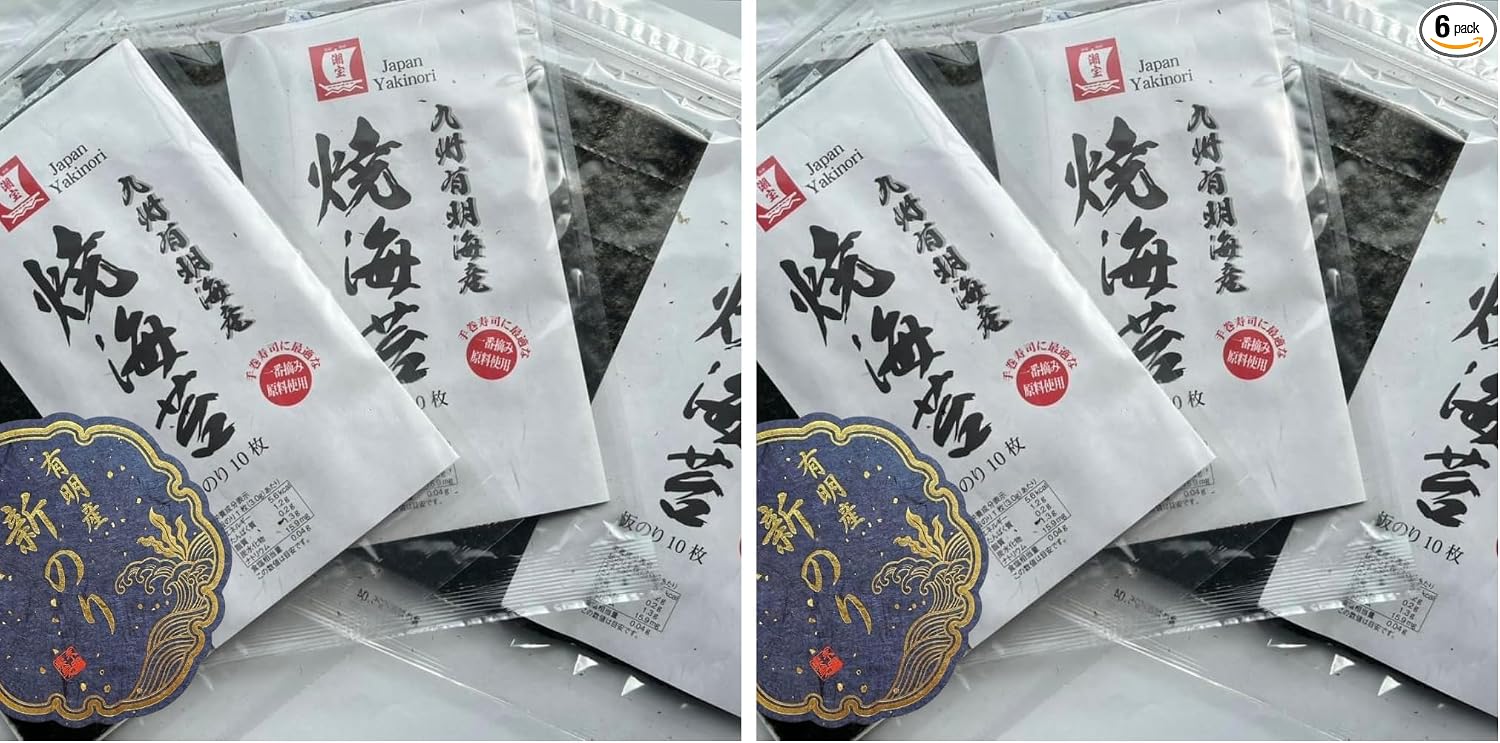 Arimei, Best Harvested Seaweed from Ariaki, Kyushu, Total Shape, 10 Sheets x 3 Packs (30 Sheets), Medium Yakiri, Made in Japan, Commercial Use, Chihoo Foods