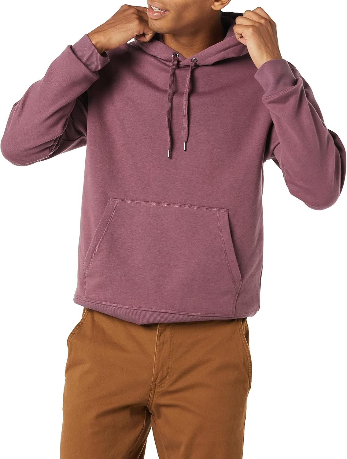 Essentials Sudadera de vellón con capucha para hombre (disponible en tallas para hombres grandes y altos)