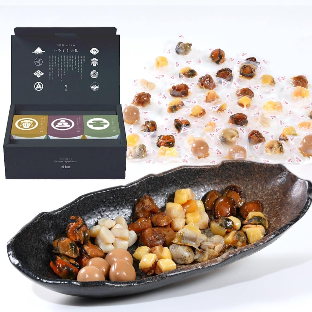 Shingen Foods Premium Delicacies Snack Gift Seafood Abalone Shell Assorted Small Pack 9 Varieties 34 Packs Elegant