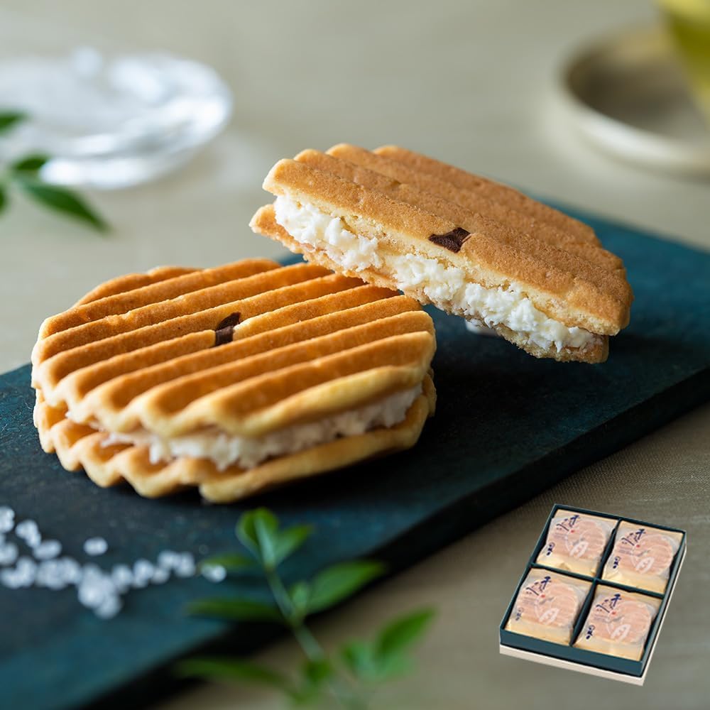 Kogetsu Senju Senbei PREMIUM 12-piece Set / Kyoto Japanese Confectionery Gift for Year-End Gifts, Thank You, Celebration, Return Gift, Offering, Sweets