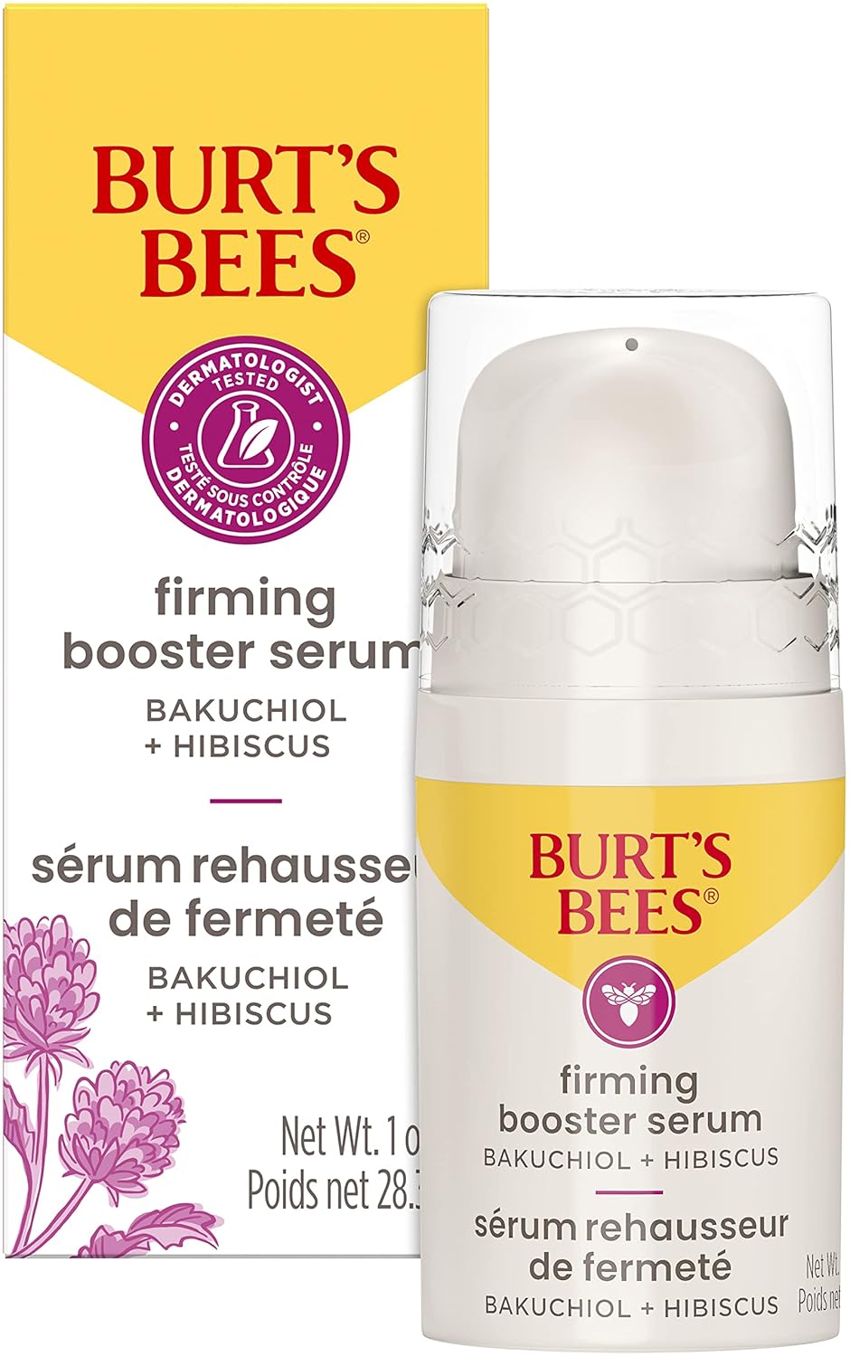 Burt's Bees Suero facial de cúrcuma con vitamina C, ilumina la piel y reduce visiblemente las manchas oscuras, las líneas finas y las arrugas, naturalmente hidratante, ligero - Refuerzo iluminador (1 oz)