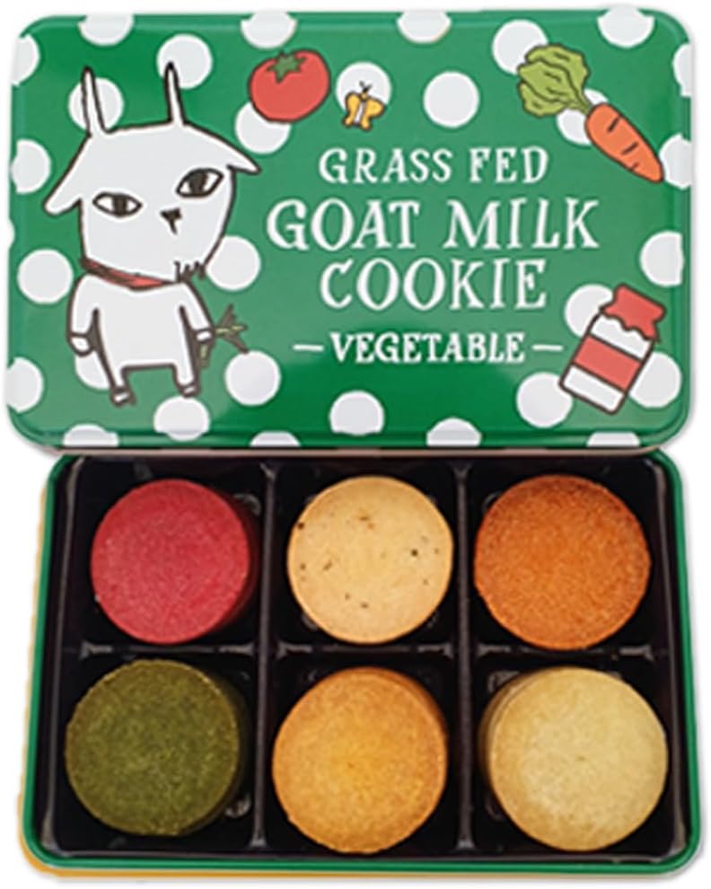 Miyako City, Iwate Prefecture (Goat Milk Cookie, Yellow Can x 1), Spices & Herbs, Thyme, Majoram, Fennel, Cumin, Pink Pepper, Hanayama Pepper, Sweets, No Sugar, Classy, Assorted, Stylish Cookie Cin