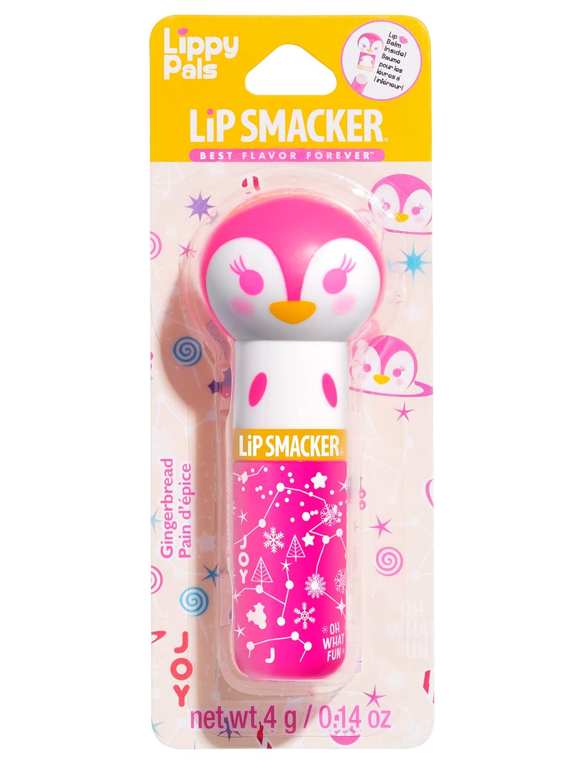Lip Smacker Lippy Pals Unicorn, Bálsamo labial con sabor hidratante y suavizante de brillo suave, sabores deliciosos hidratantes y protectores, libre de crueldad y vegano - Magia de unicornio