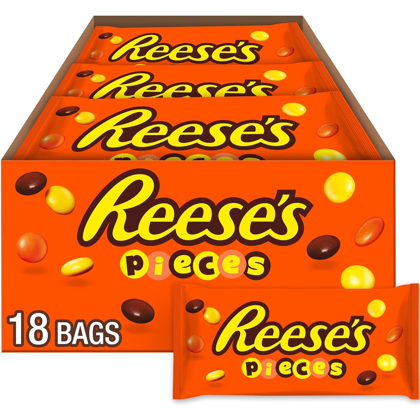 Dulces de mantequilla de cacahuete Reese's Pieces.