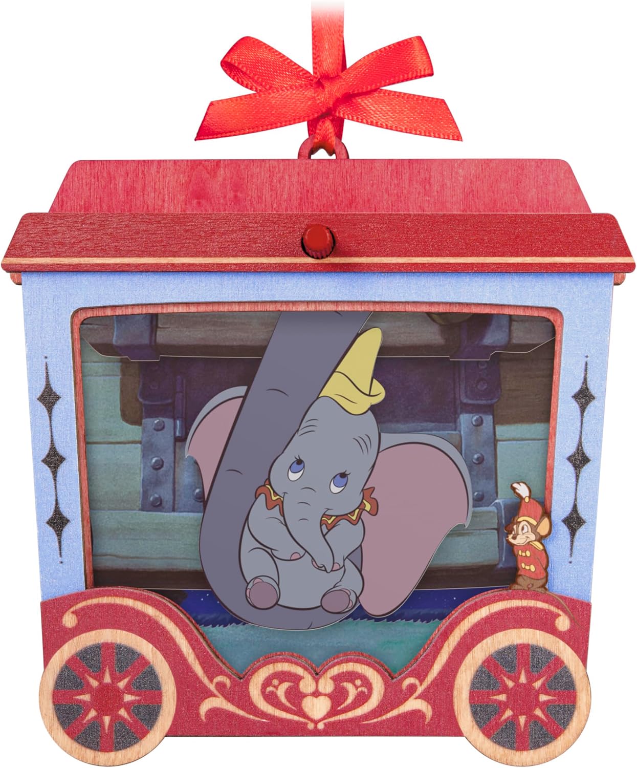 Hallmark Keepsake Adorno navideño de Disney, Pinocho, 85 aniversario, el deseo de Geppetto hecho realidad con luz, manualidades de papel, regalos para fanáticos de Disney