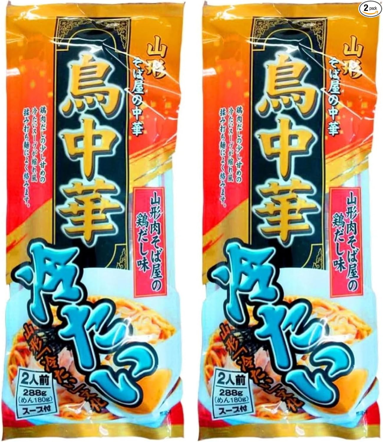 Miura Foods Cold Bird Chinese Noodles, 10.6 oz (288 g) (6.3 oz (180 g) x 5 Bags, Instant Ramen