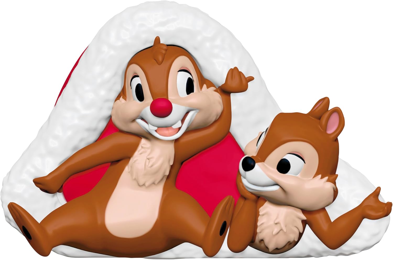 Hallmark Keepsake Adorno de Navidad 2025, catapulta de bastón de caramelo de Disney Chip y Dale, regalos para fanáticos de Disney