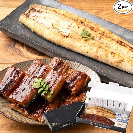 Minato Dining Shiosou Eel Kabayaki Headless, Kagoshima/Miyazaki Prefecture-Produced (Extra Large Size Approx. 7 oz x 3 Tails) Approx. Serves 6, [Gift Box Included] Gift, Domestic Eel, Grilled Eel