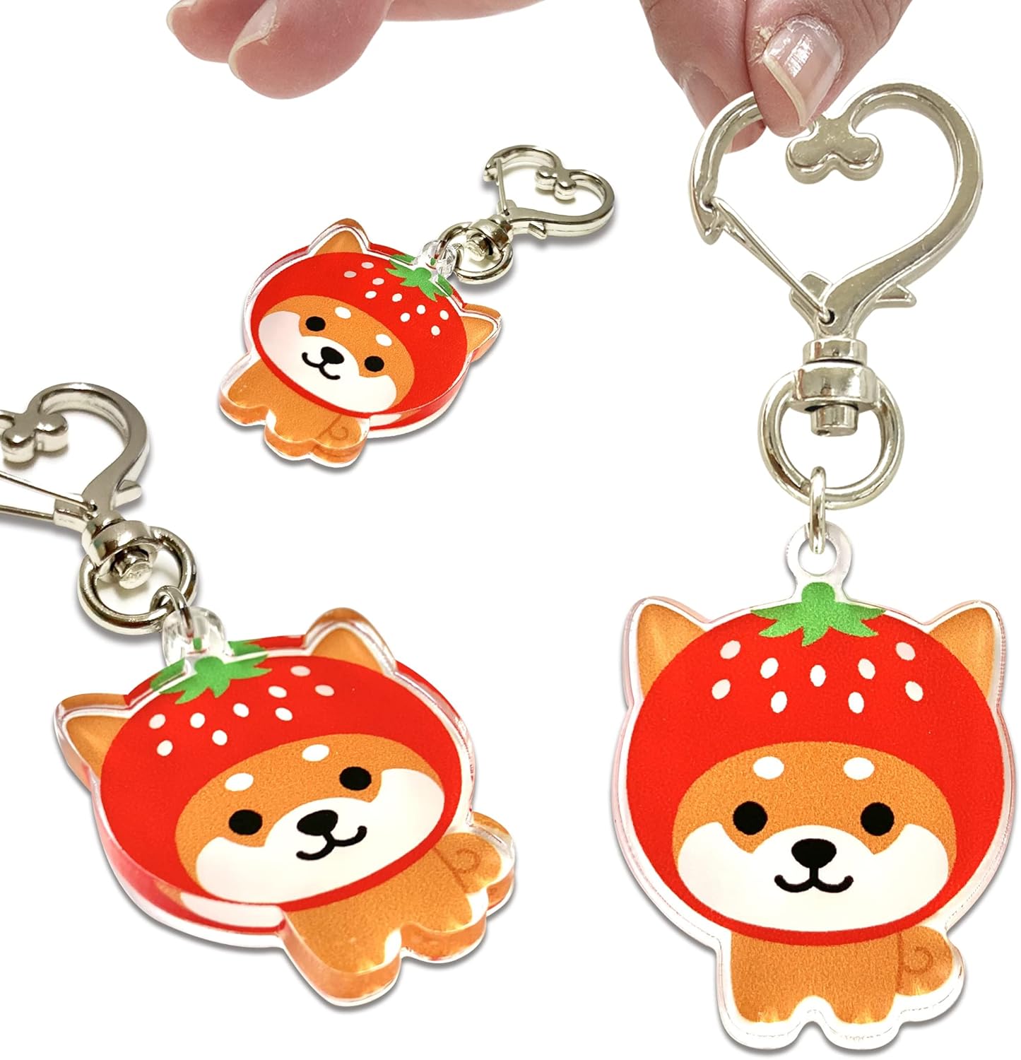 LamPlanning Traveling Mameshiba Acrylic Keychain Charm Shiba Inu Mameshiba Cute Character Mascot Healing Made in Japan