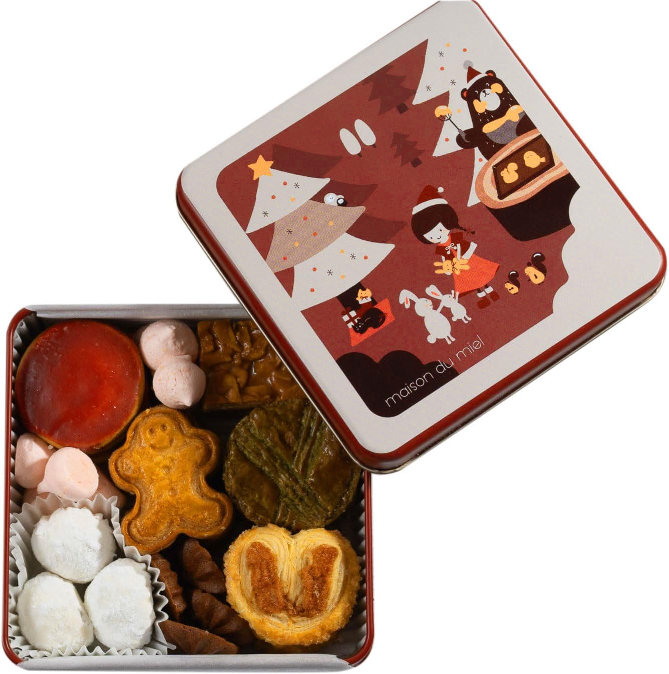 Maison Du Miel Sweets Confectionery Gift High-Quality Cookie Assortment Stylish Cookie Can